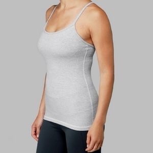 lululemon Power Y Tank stripe white/medium grey